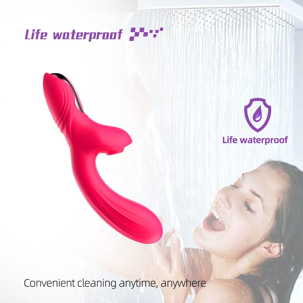 LOVE Adult sex toy shop of new design of 2 in 1 sucking and vibrating AV vibrator to stimulate G-spot, clitoris and labia