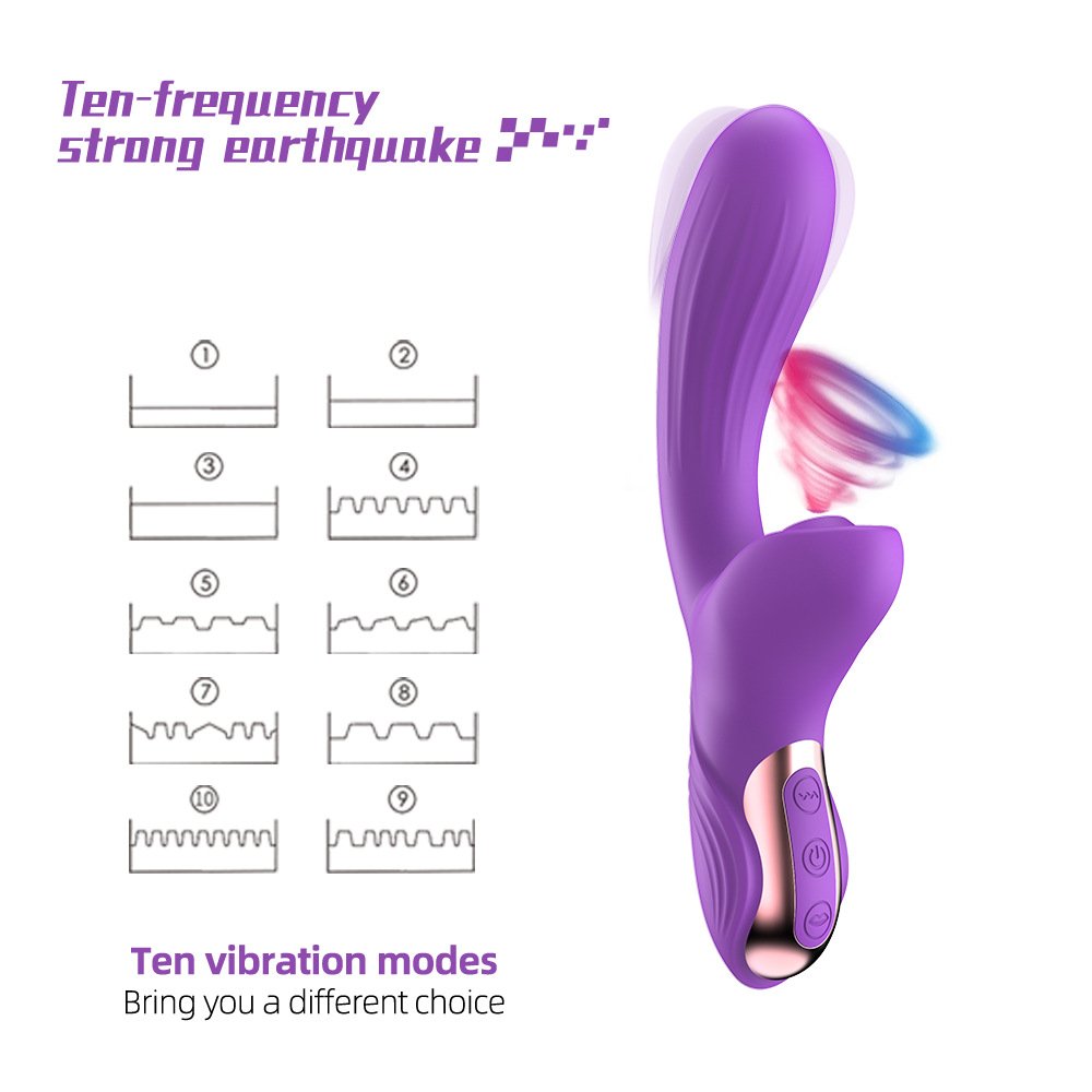 LOVE Adult sex toy shop of new design of 2 in 1 sucking and vibrating AV vibrator to stimulate G-spot, clitoris and labia