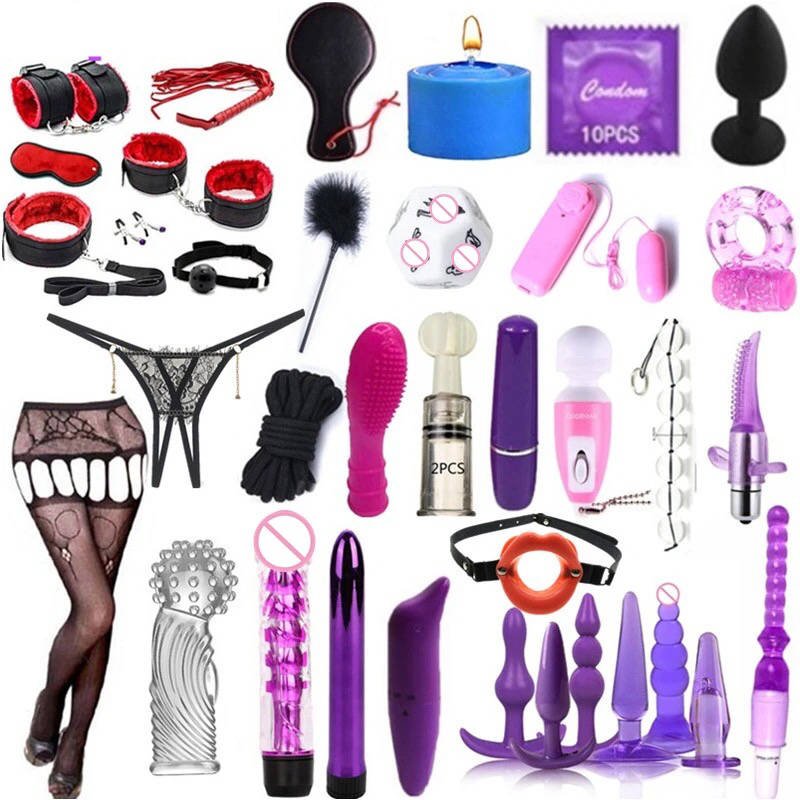 a pack of 35 pieces with a full set of fun women body harness vegan leather