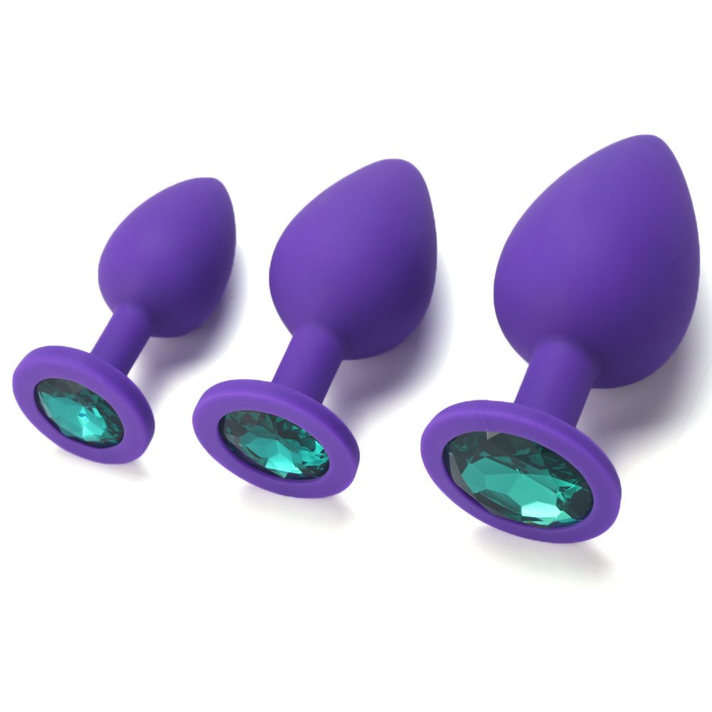 One Set S M L Size Unisex Silicone Butt Plug Sex Stopper & Prostate Trainer Anal Plug Sex Toys for Men & Women Sexual Tools