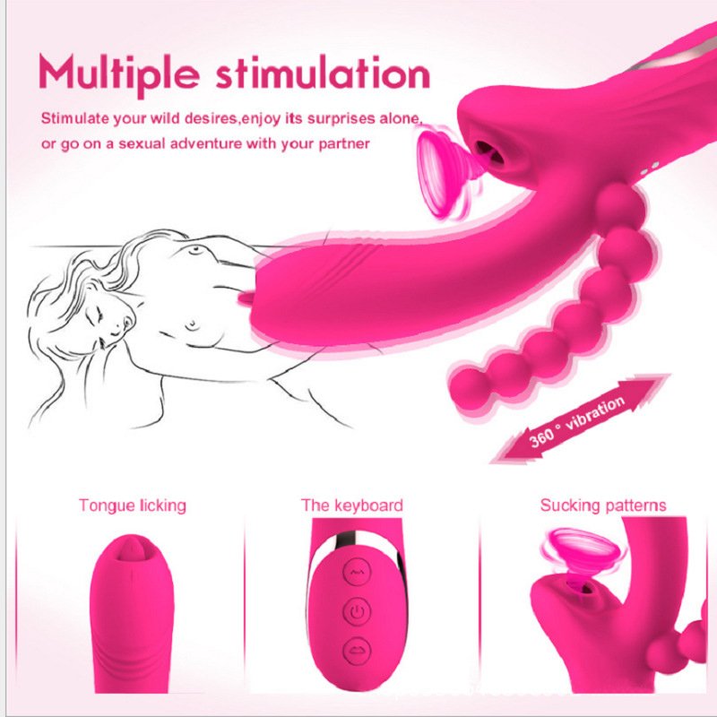 10 Speeds Clitoral Sucking Vibrator Vagina G Spot Anal Stimulation Vibrator Sex Toys For Woman