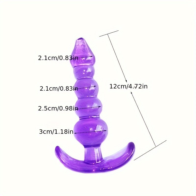 2-Color 5-Bead Anal Plug for Men & Women Butt Plug Anal Masturbator & Expander SM Fun Accessories Anal Development Toy