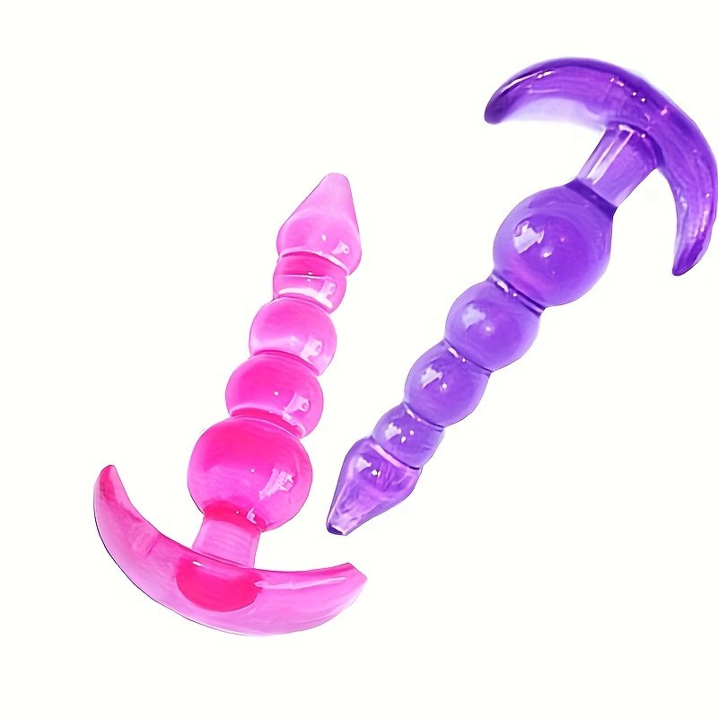2-Color 5-Bead Anal Plug for Men & Women Butt Plug Anal Masturbator & Expander SM Fun Accessories Anal Development Toy