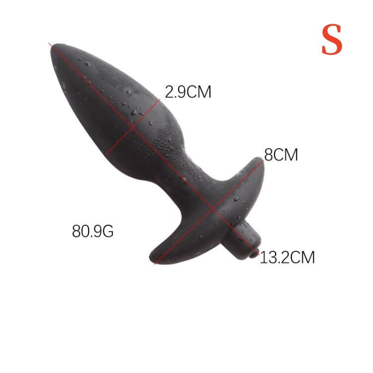 Silicone Anal Toy Electric Prostate Massager Vibrating Butt Vibrator Adult S M L Size