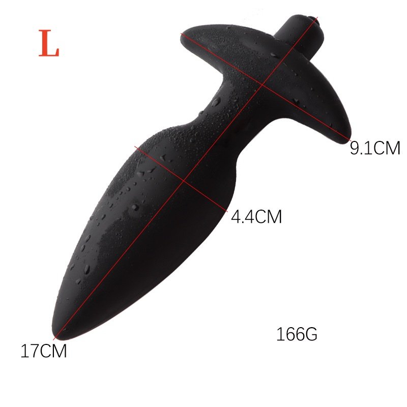 Silicone Anal Toy Electric Prostate Massager Vibrating Butt Vibrator Adult S M L Size