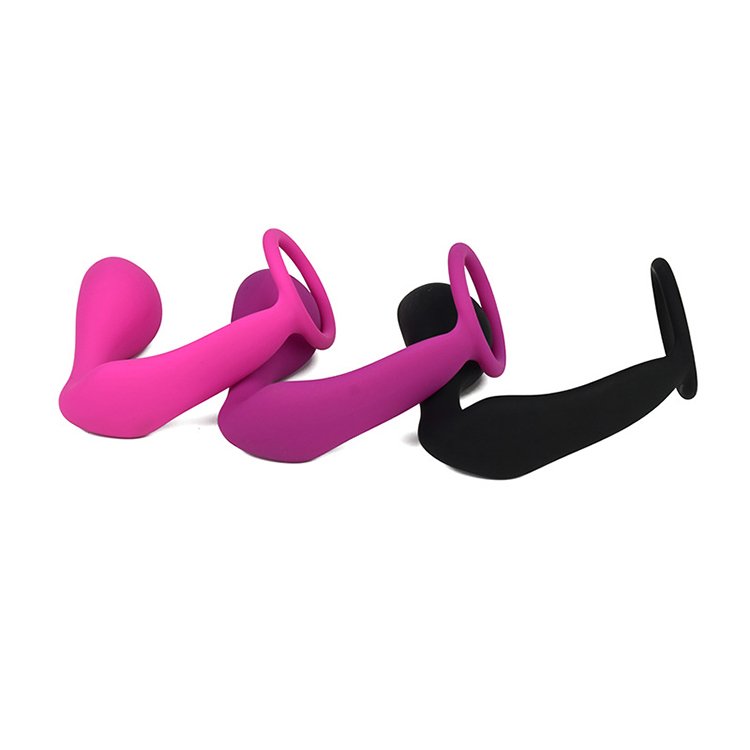 Silicone Cock Ring Anal Plug Prostate Massage Anal Dilatation Massager Tool Sex Toys
