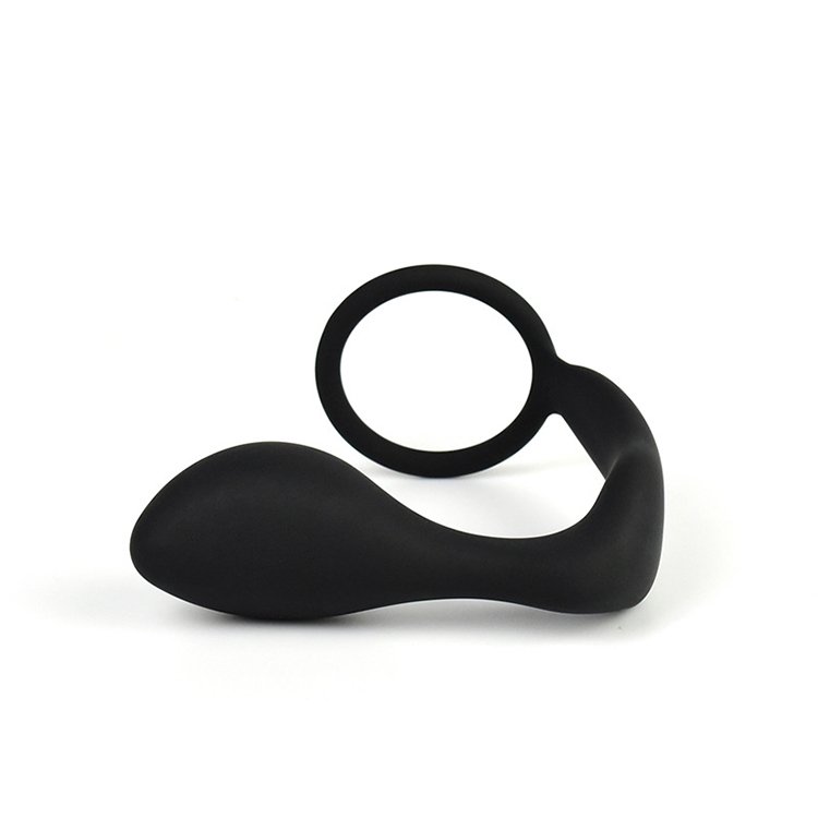 Silicone Cock Ring Anal Plug Prostate Massage Anal Dilatation Massager Tool Sex Toys