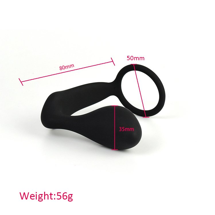 Silicone Cock Ring Anal Plug Prostate Massage Anal Dilatation Massager Tool Sex Toys