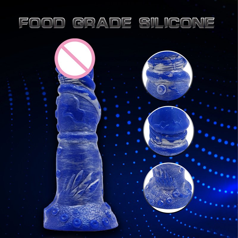 Realistic Dildo with Suction Cup for Hands-Free Play, 9 Inch Soft and Flexible Dildo with Balls for Vaginal G-Spot Anal Play