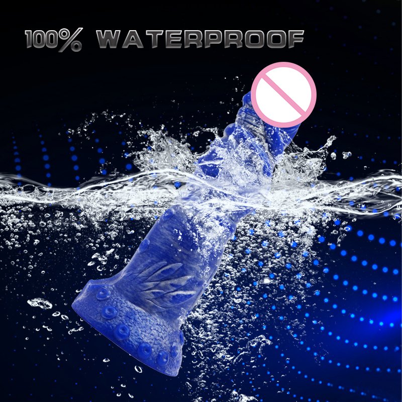 Realistic Dildo with Suction Cup for Hands-Free Play, 9 Inch Soft and Flexible Dildo with Balls for Vaginal G-Spot Anal Play