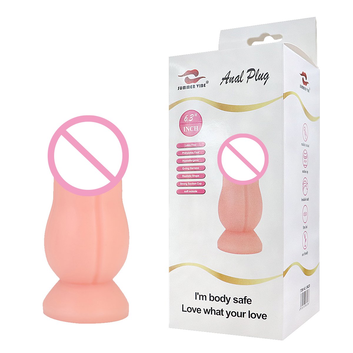 Factory Cheap Price PVC Butt Plug Adult Sex Toys for Lesbians Masturbator PVC Dildo Anal Plug Realistic Penis Huge Butt Plug