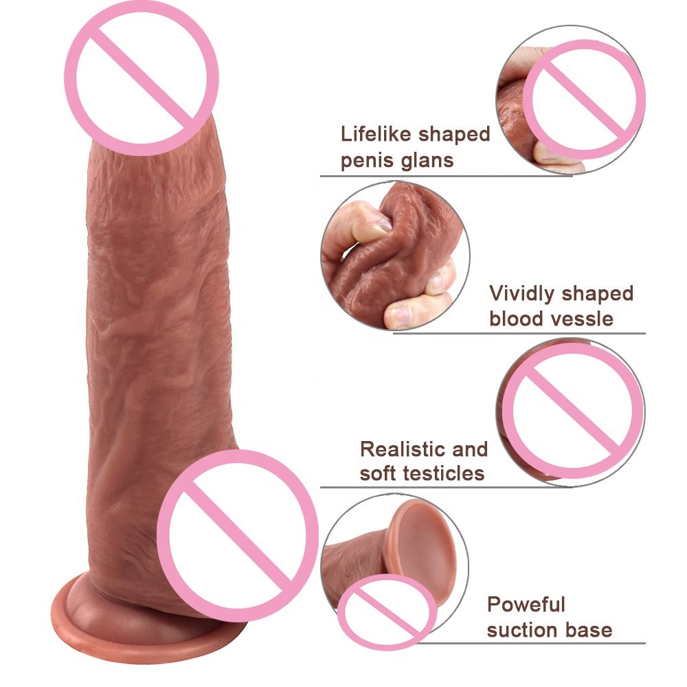 Realistic Dildo For Women Liquid Silicon G Spot Stimulator Artificial Penis Dick Massager Adults Sex Toy For Female