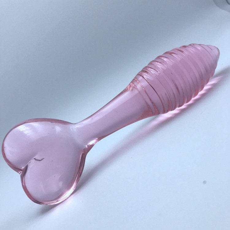 Glass flower Women Dildo Adult Butt Anal Plug Dildo Glass Led Anal Plug Butt Plug Glow In Dark