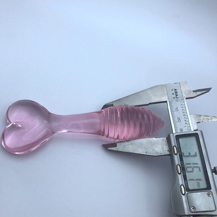 Glass flower Women Dildo Adult Butt Anal Plug Dildo Glass Led Anal Plug Butt Plug Glow In Dark
