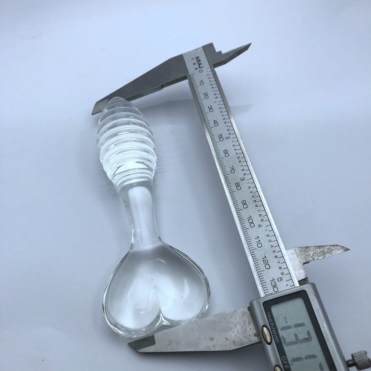 Glass flower Women Dildo Adult Butt Anal Plug Dildo Glass Led Anal Plug Butt Plug Glow In Dark