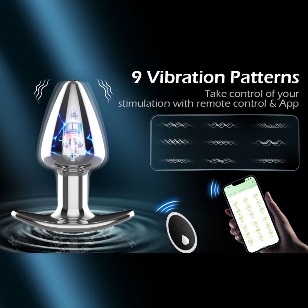 Wholesale Factory Dual remote control 9 frequency Butt Massager Anal Plug Anal Plugs for couple