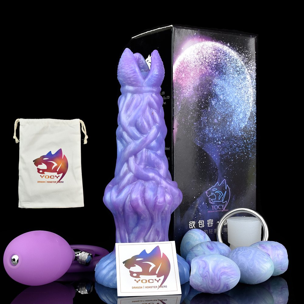 YOCY Alien Ovipositor Dildo with 5 Balls,Fantasy Knot Dildo,Anal Plug Fantasy Silicone Masturbator Toy,ovipositor sex toys faak