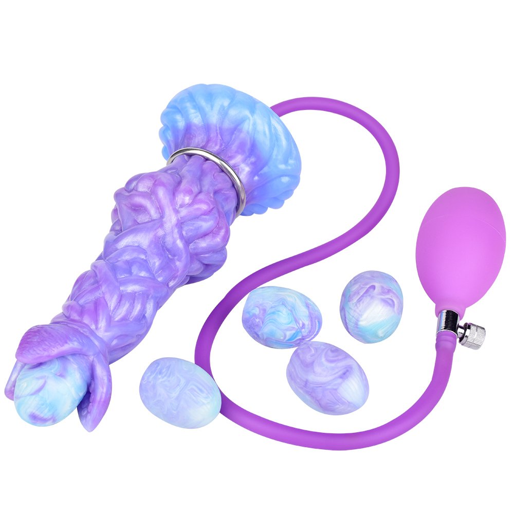 YOCY Alien Ovipositor Dildo with 5 Balls,Fantasy Knot Dildo,Anal Plug Fantasy Silicone Masturbator Toy,ovipositor sex toys faak