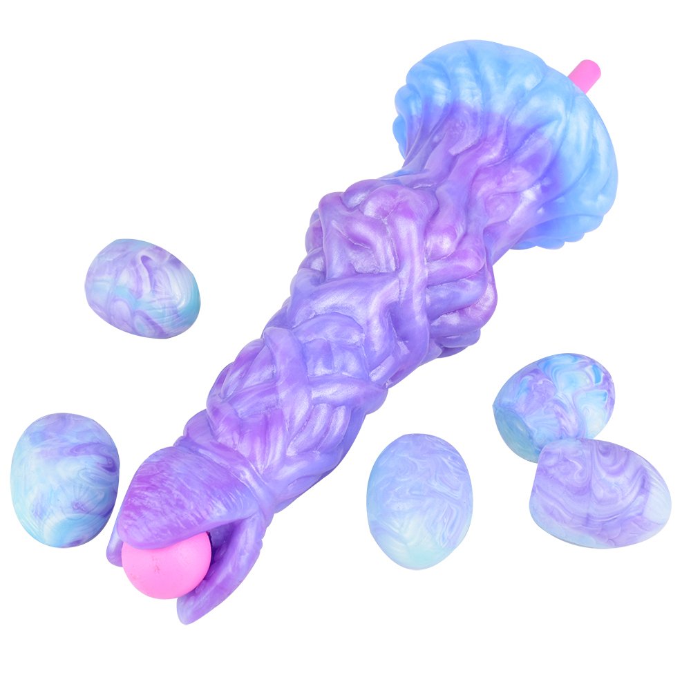 YOCY Alien Ovipositor Dildo with 5 Balls,Fantasy Knot Dildo,Anal Plug Fantasy Silicone Masturbator Toy,ovipositor sex toys faak