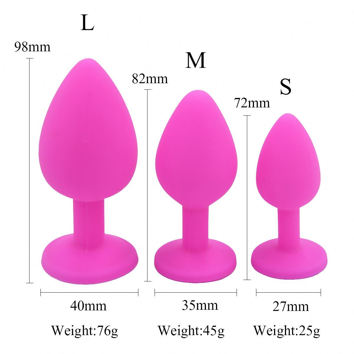 Silicone Big Butt Plug Anal Sex Toys Dildo Masturbador Anus Beads Silicone Anal Butt Plug for mem and women