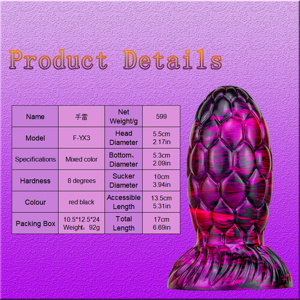 Ball head anal plug sex toy dildo couples anal and vaginal masturbation use sex toys for men and women