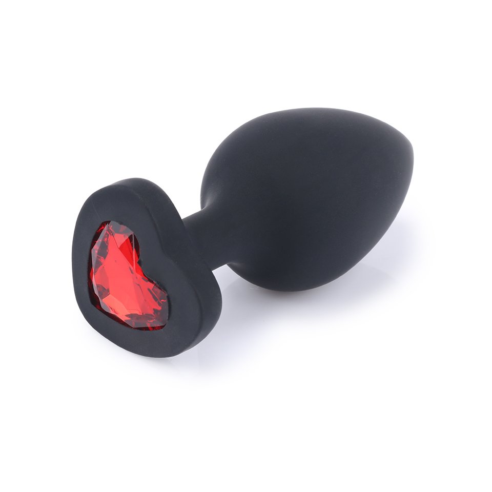 FBA-005 Anal Toys Set Black Silicone Jewel Butt Plug S M L Sizes Sex Toys for Women Amazon FBA Compliant