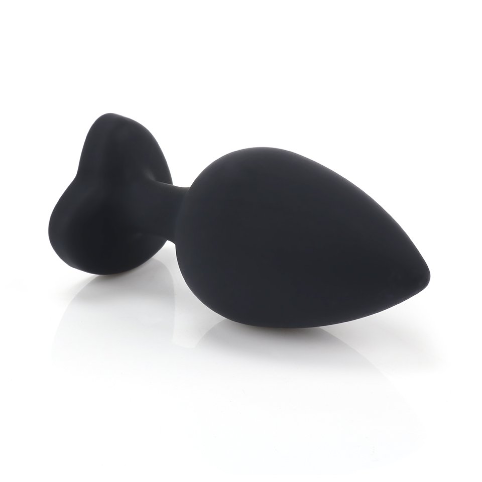 FBA-005 Anal Toys Set Black Silicone Jewel Butt Plug S M L Sizes Sex Toys for Women Amazon FBA Compliant