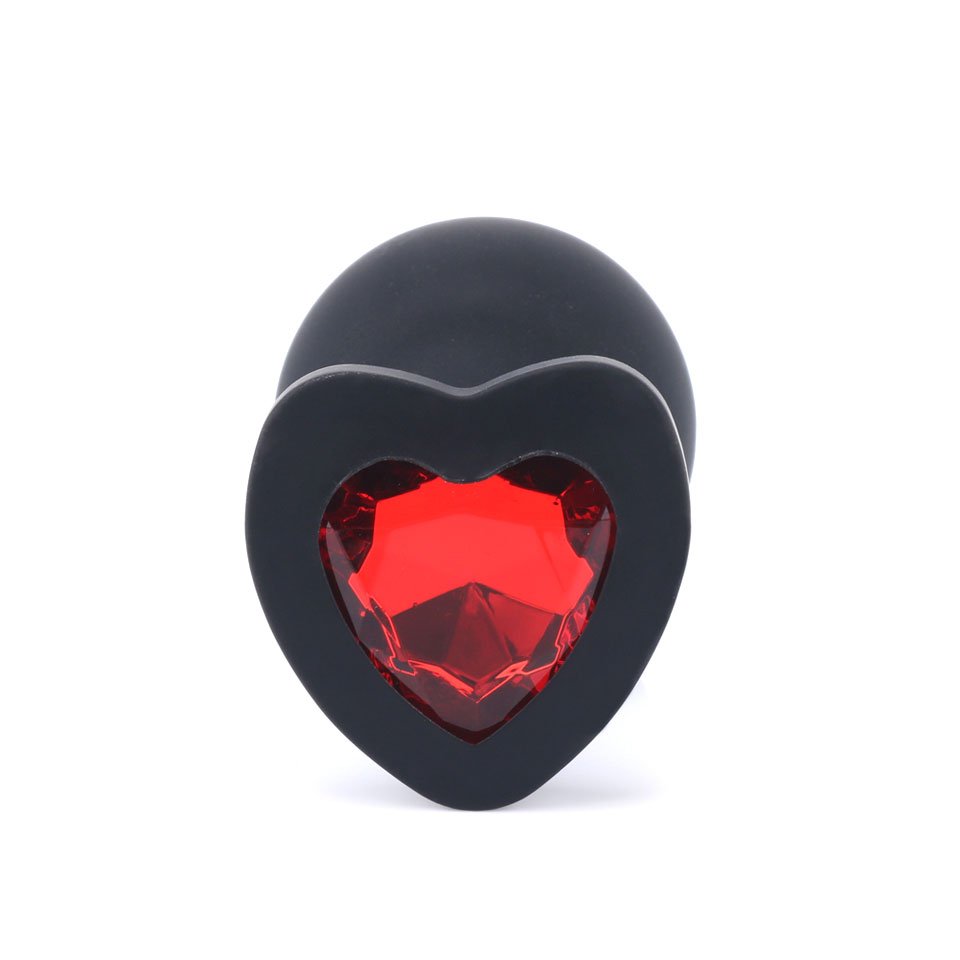 FBA-005 Anal Toys Set Black Silicone Jewel Butt Plug S M L Sizes Sex Toys for Women Amazon FBA Compliant