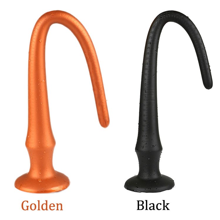 Hot Selling Soft Long Anal Butt Plug Liquid Silicone Big Anal Plug for Couple's Anal Toys Sex Shop