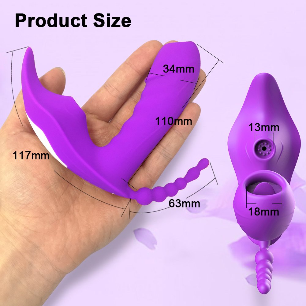 App Remote Control Sucking Vibrator Wearable Inserted Female G-Spot Clit Dildo And Small Anal Beads For Women Sex Toy