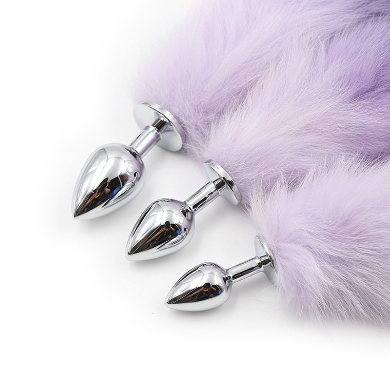 NPS Fox Tail Metal Butt Plug Sex Toys Anal For Female