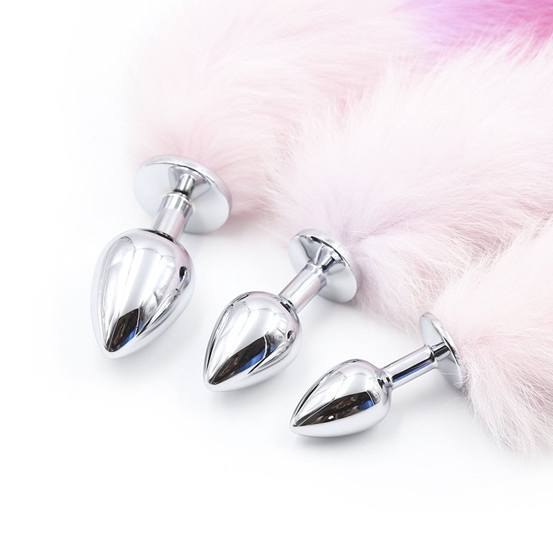 NPS Fox Tail Metal Butt Plug Sex Toys Anal For Female