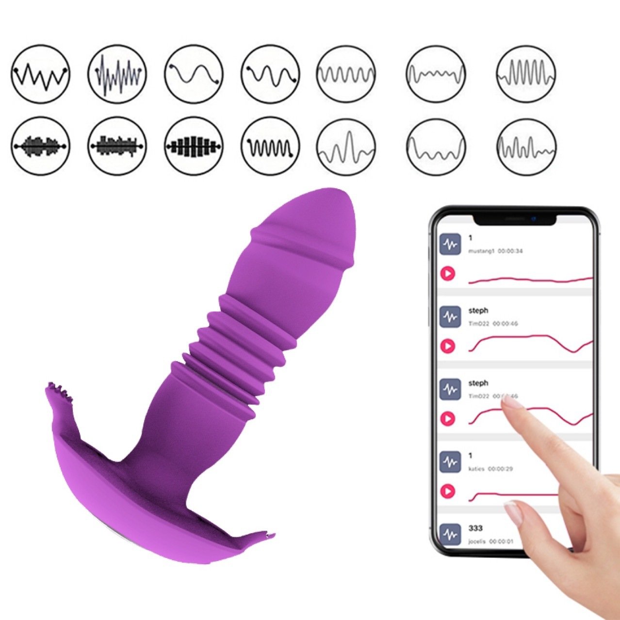 Telescopic Anal Dildo Massager prostate thruster vibrator with app Underwear Panty Vibrating Butt Plug For Men