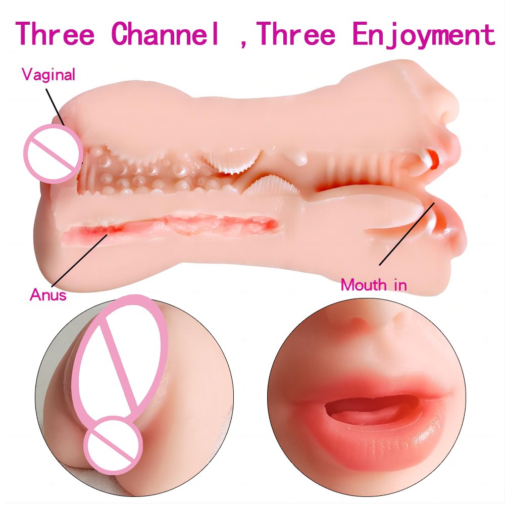 YQ Artificial Pocket Pussy sex toy massager Vagina anal toys for men silicone male masturbation aircraft cup