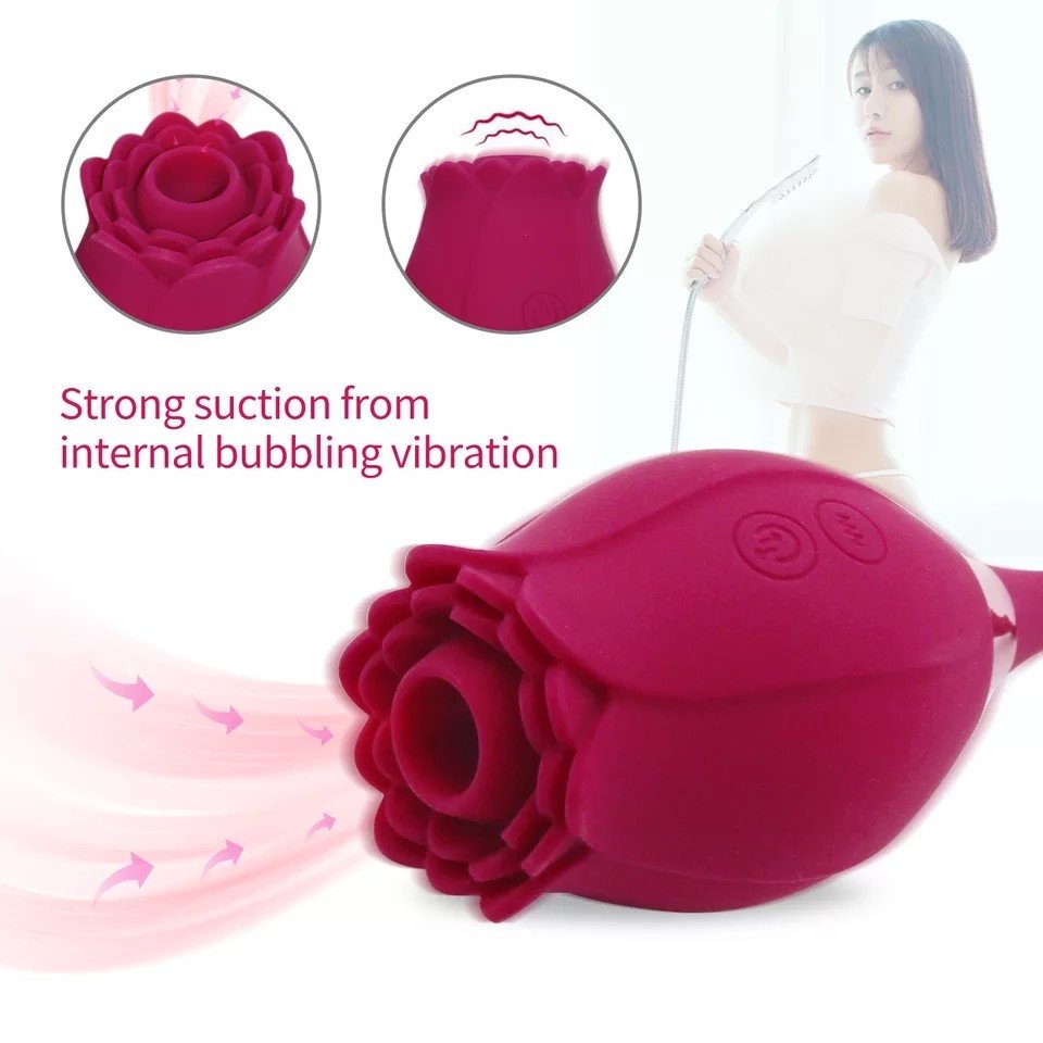 XIAER OEM/ODM rose vibrator bulk Adorime Clitoral Sucking Suction Vaginal Anal Stimulator Breast Nipple cheap rose vibrator