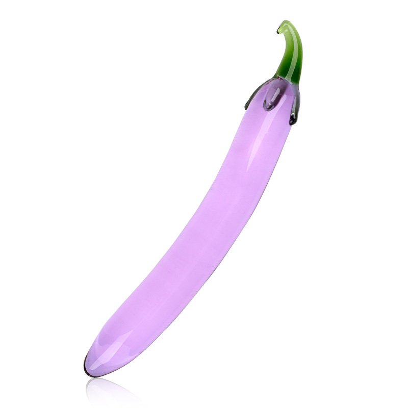 Cute Fruit vegetables Crystal glass penis dildo G-Spot,fake penis,Anal plug