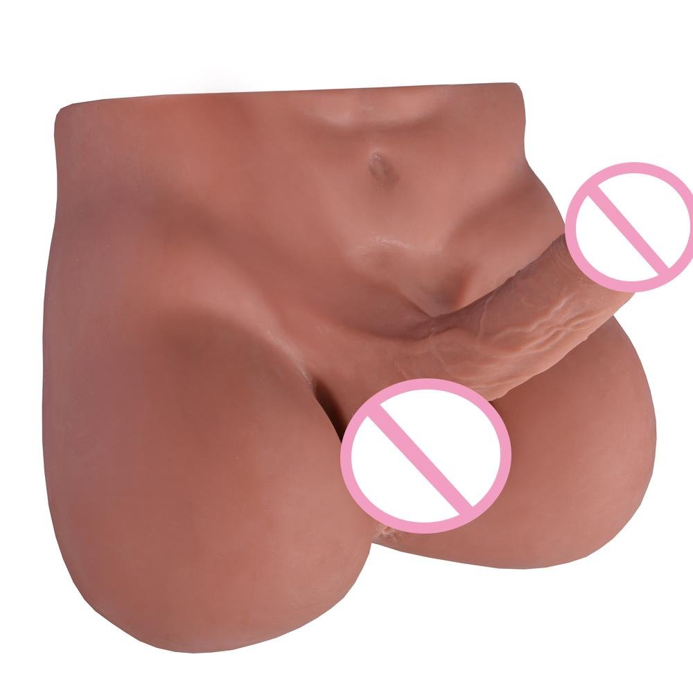 4.9Kg/10.8Lb Artificial Realistic Silicone Big Ass Transgender Sex Doll Enormous Dildo Vagina G-spot Penis Sex Toy For Women Men