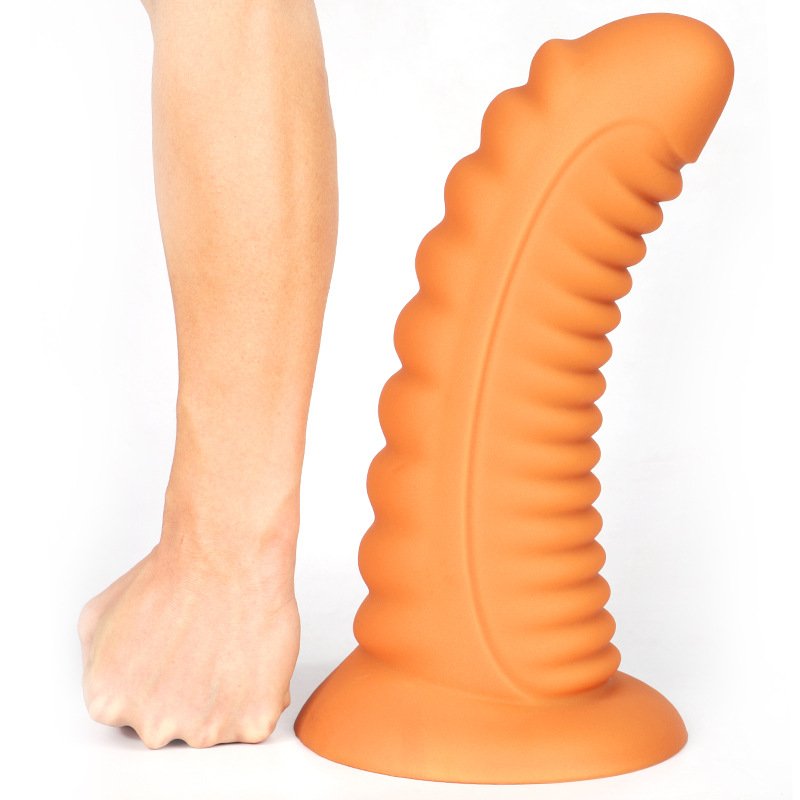 Soft Silicone Double Thread Stimulation Alien Dildo Monster Penis With Suction Cup Big Butt Plug