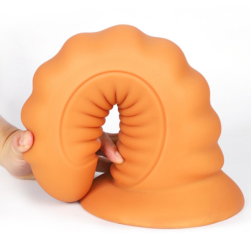 Soft Silicone Double Thread Stimulation Alien Dildo Monster Penis With Suction Cup Big Butt Plug