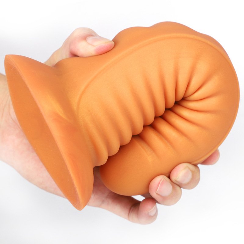 Soft Silicone Double Thread Stimulation Alien Dildo Monster Penis With Suction Cup Big Butt Plug