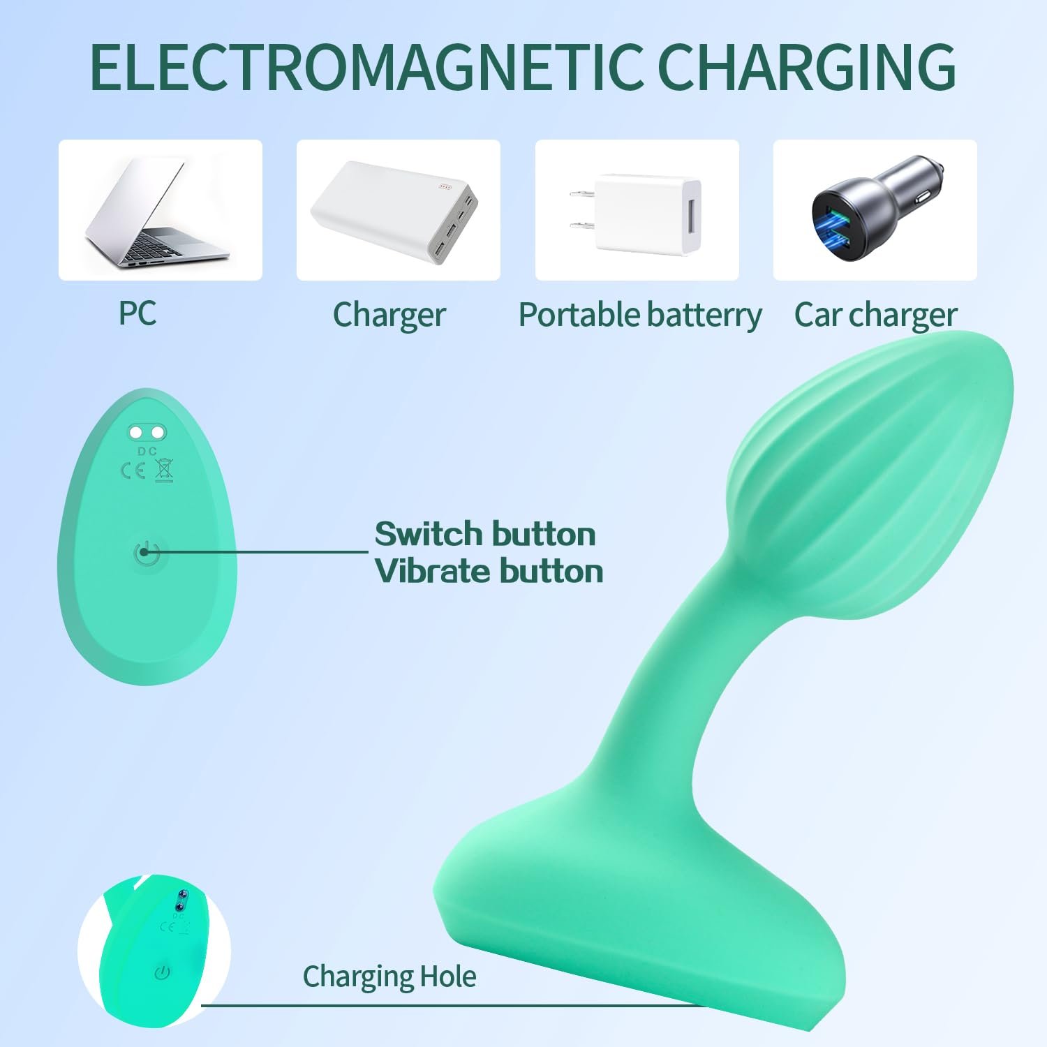 Factory Sale Silicone Anal Plug Remote Control Prostate Massager Vibrator Anal Sex Toys Butt Plug For Man