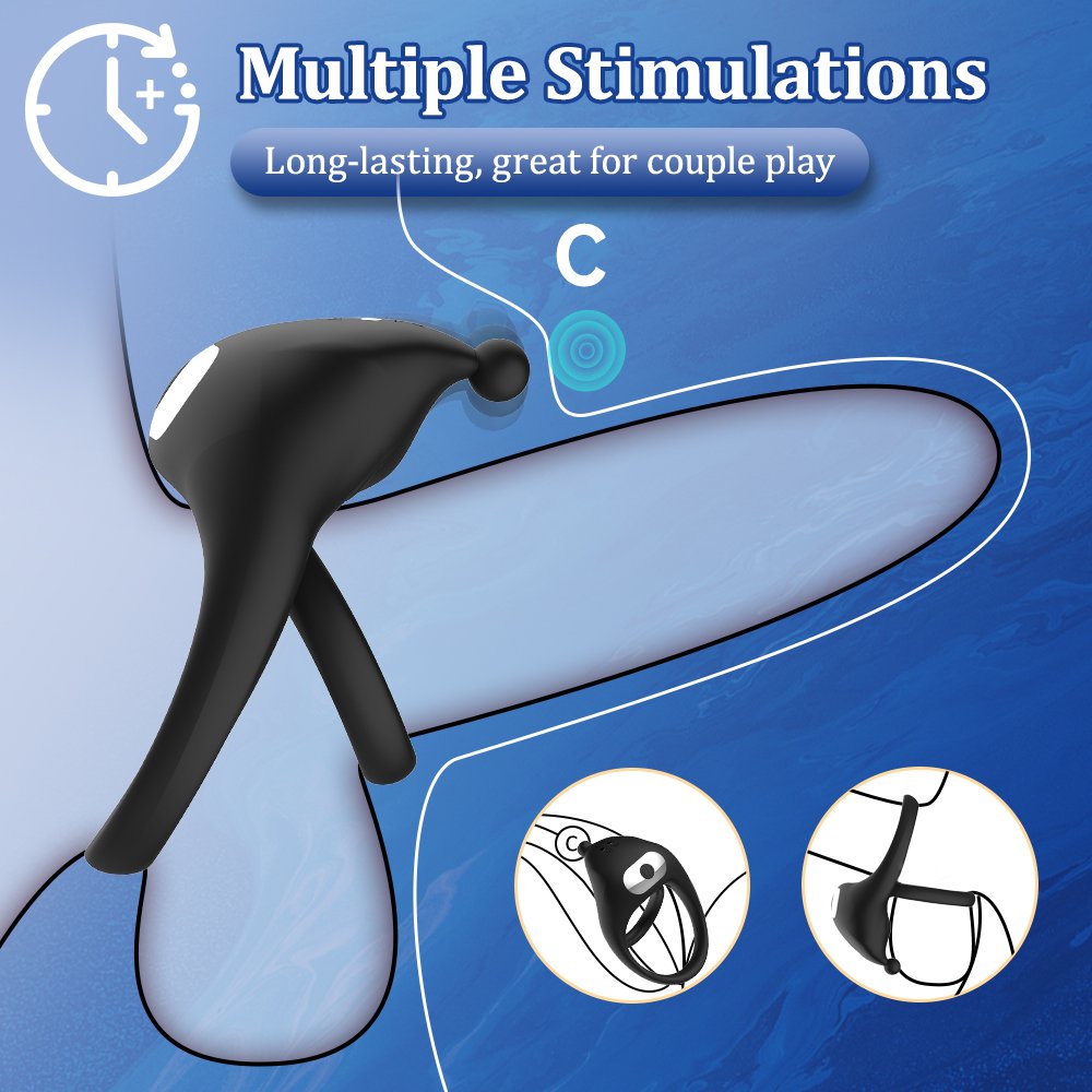 Remote Control Lock Ring Silicone Stimulating Couple Male Vibration Ring High Quality Sexy Toy Vibration