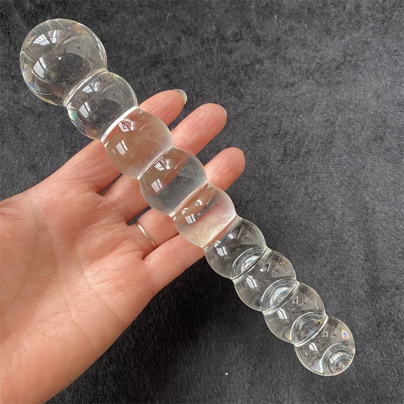 Glass Dildo Glass Pleasure Wand Sex Toys Anal Plug Crystal Massage Wands With Double Plug