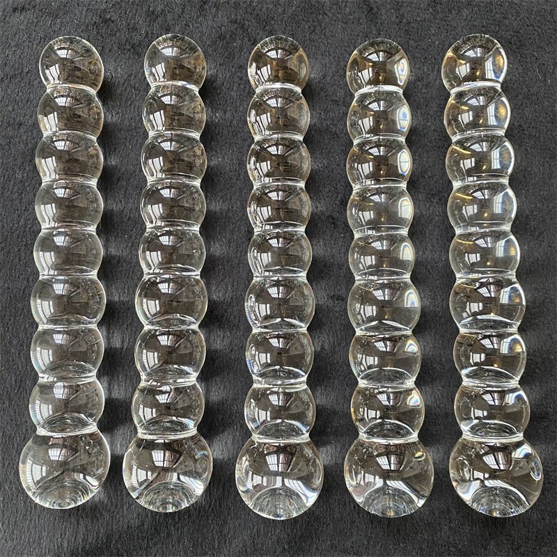 Glass Dildo Glass Pleasure Wand Sex Toys Anal Plug Crystal Massage Wands With Double Plug