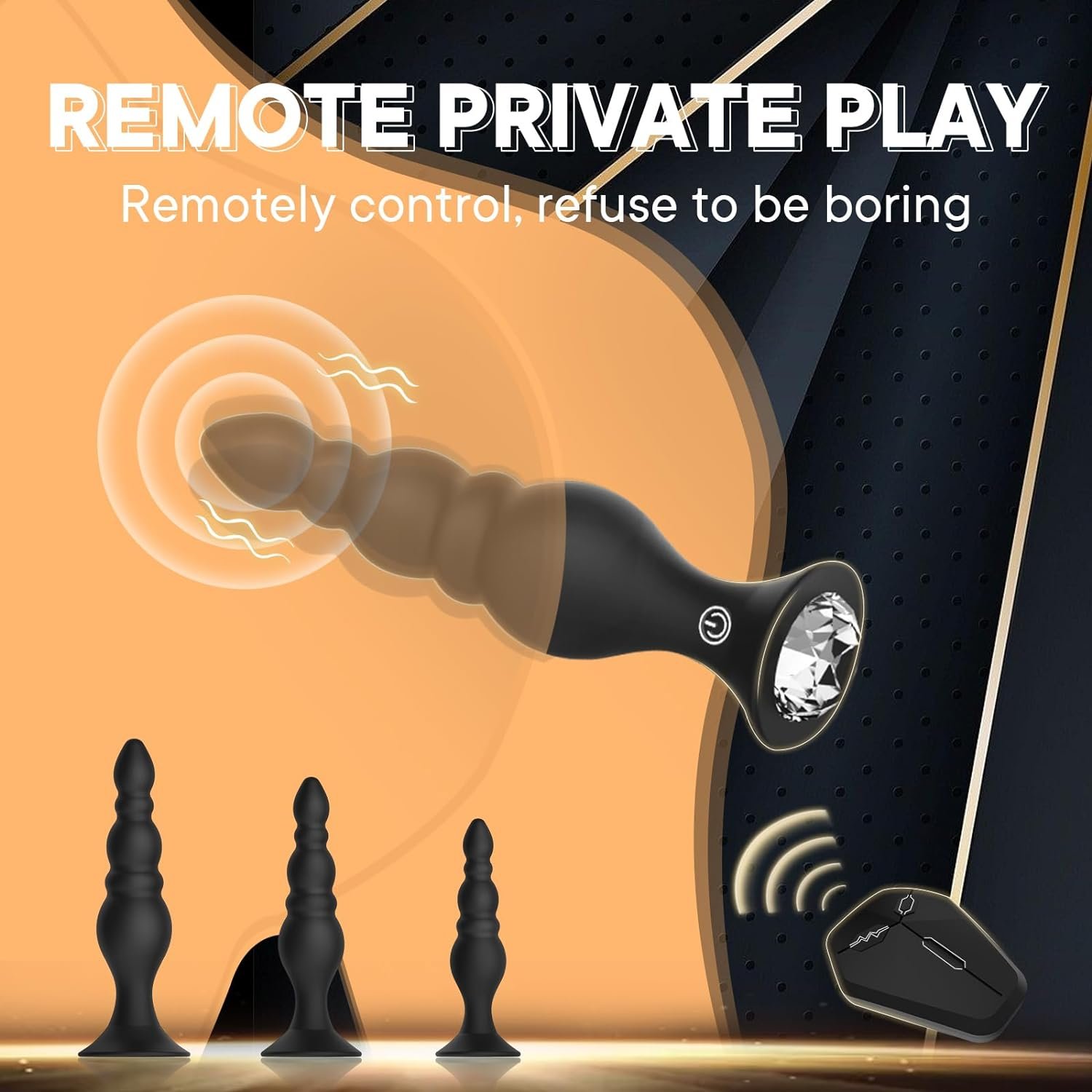 4PCS Anal Beads Anal Plug Remote Control Adult Sex Toys 10 Vibration Modes Prostate Massager Vibrating Butt Plug Anal Toys
