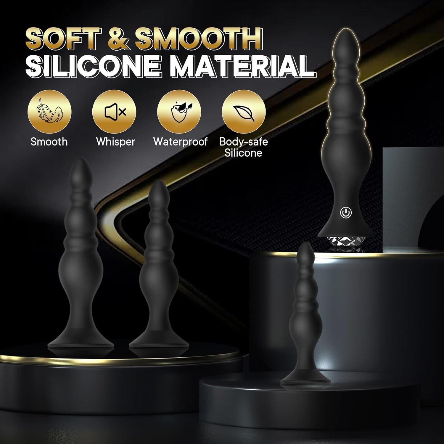 4PCS Anal Beads Anal Plug Remote Control Adult Sex Toys 10 Vibration Modes Prostate Massager Vibrating Butt Plug Anal Toys