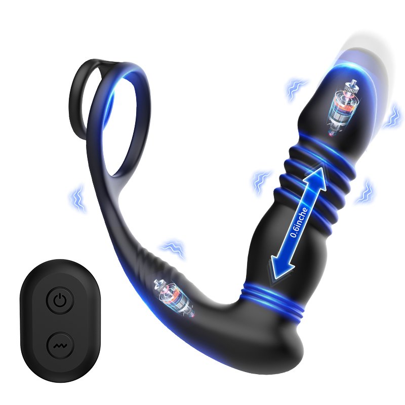 Wholesale Aluminum Inflatable Butt Plugs Telescopic Frequency Penetration Ass Anal Butt Plugs For Couple