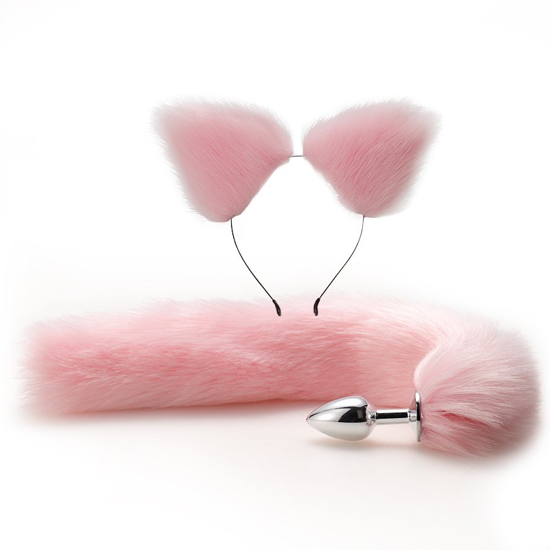 Sex Toys Anal Plug Tail with juegos para adultos Ears Sexy Dress Up Fox Tail Butt plugs anales produtos eroticos