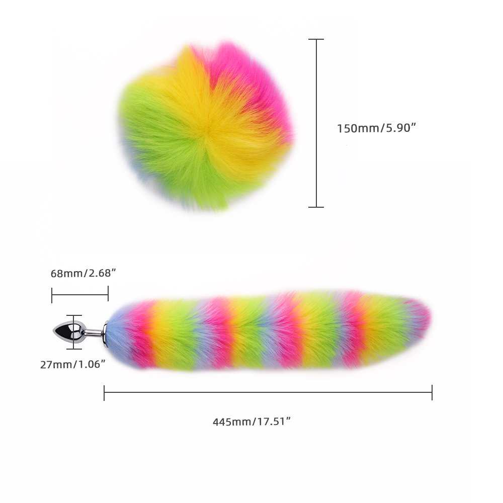 Women's Mix-Color Cosplay Sex Toys Anal Toys with Cat Ear Anal Plug Tail Collar Nipple Clamps Butt Plug by Juguetes Sexuales