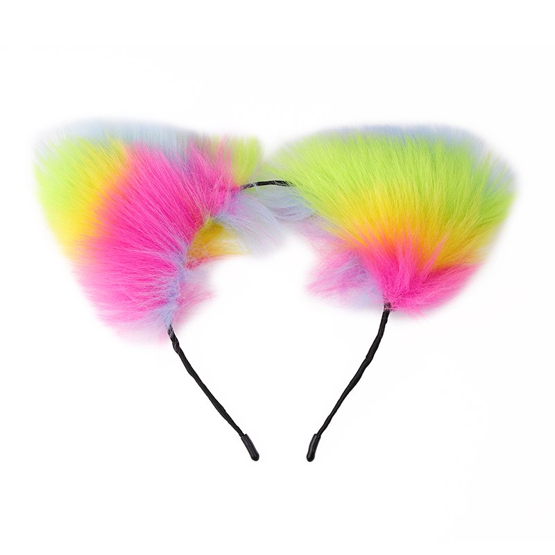 Women's Mix-Color Cosplay Sex Toys Anal Toys with Cat Ear Anal Plug Tail Collar Nipple Clamps Butt Plug by Juguetes Sexuales